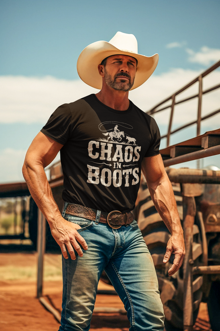 Roping Chaos in Boots T-Shirt