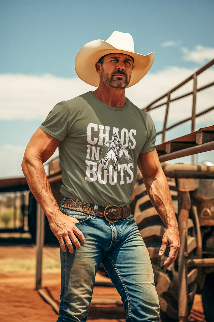 Bullrider Chaos in Boots T-Shirt