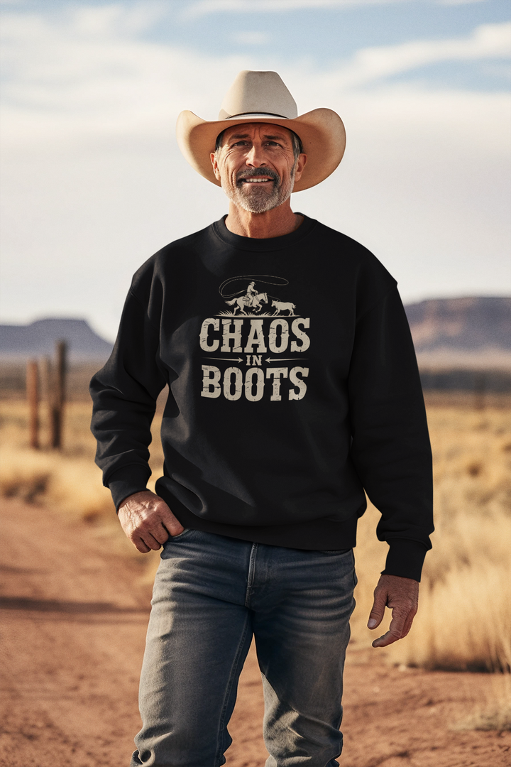 Chaos in Boots Roping Sweatshirt