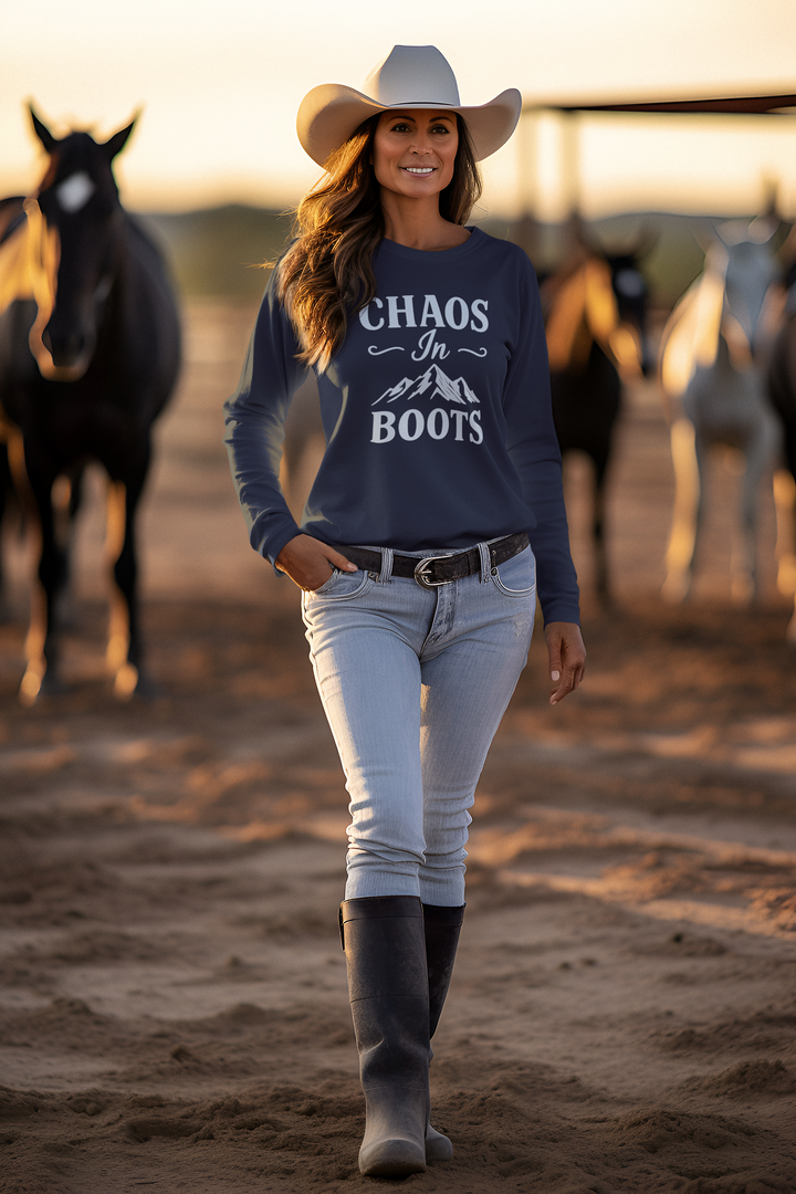 Chaos In Boots Crewneck Sweatshirt