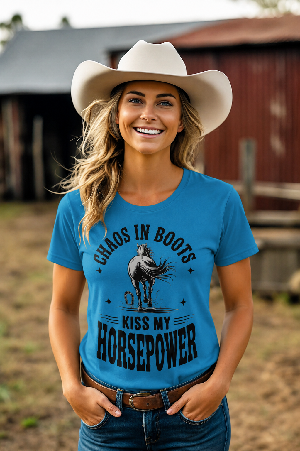 Chaos in Boots - Kiss My Horsepower T-Shirt