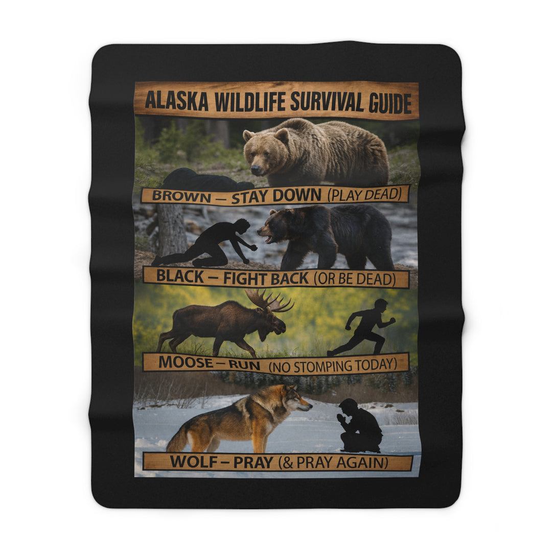 Sherpa Blanket - Alaska Wildlife Survival Guide Design