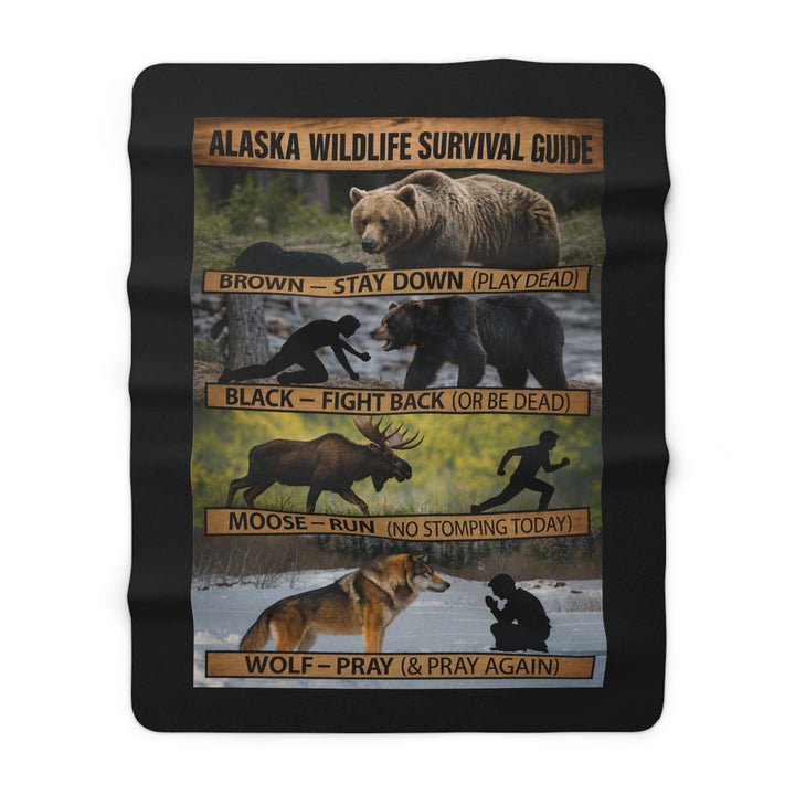 Sherpa Blanket - Alaska Wildlife Survival Guide Design