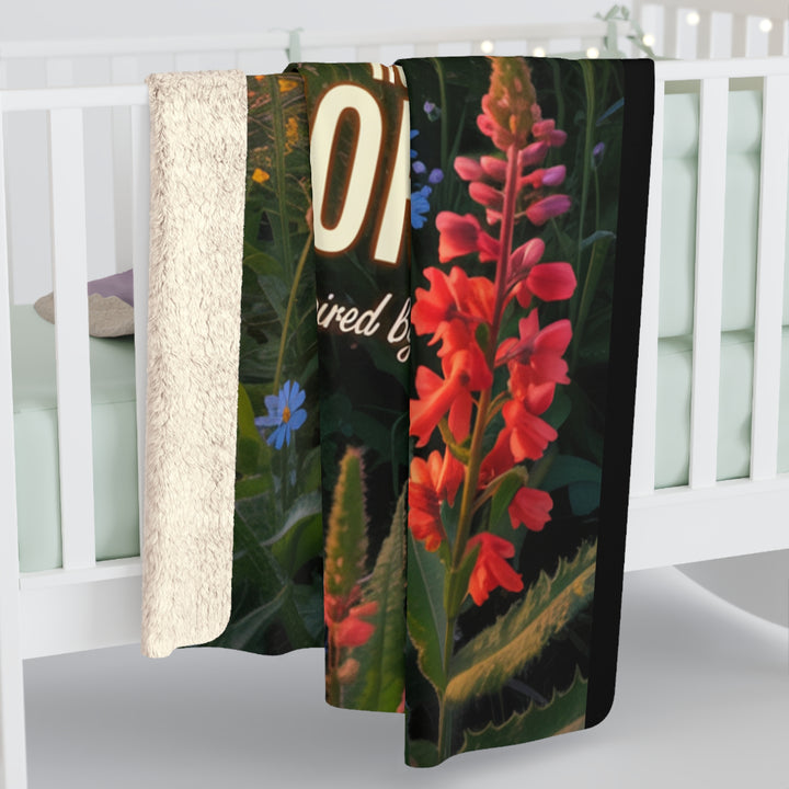 Joy Comes in the Morning Sherpa Fleece Blanket