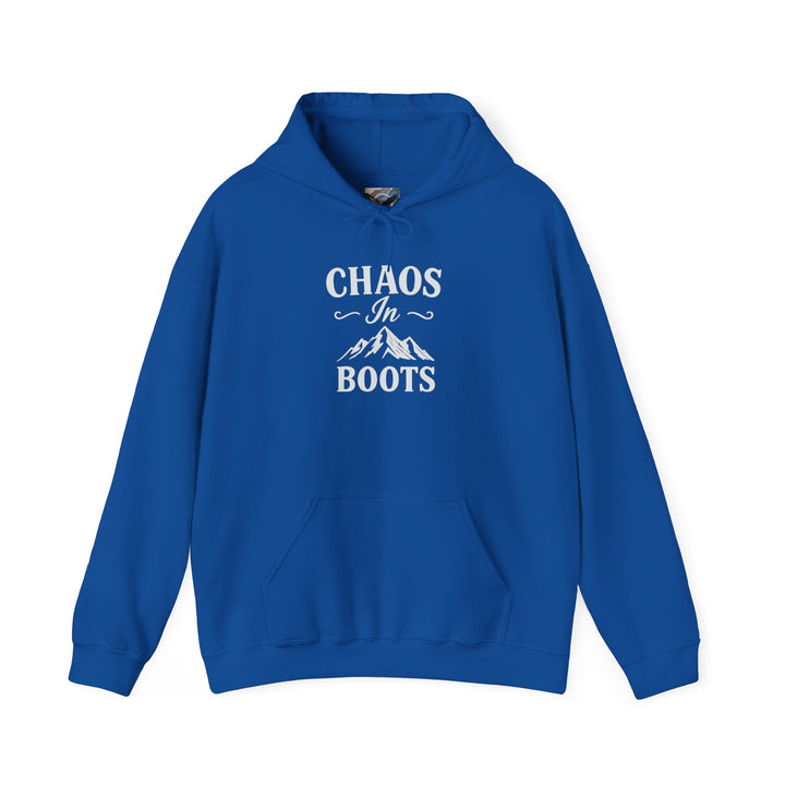 Chaos in Boots Hoodie —Cowgirl Rebel Bold Edition