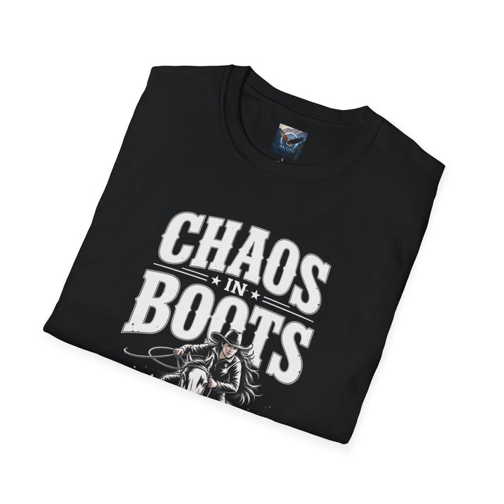 Chaos in Boots -Queen of the Barrels T-Shirt
