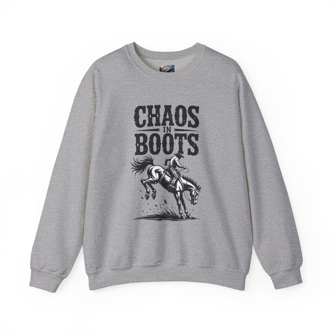 Chaos in Boots Bronc Crewneck Sweatshirt