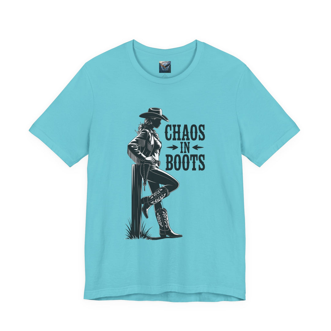 Chaos in Boots T-Cowgirl Rebel (Bella)