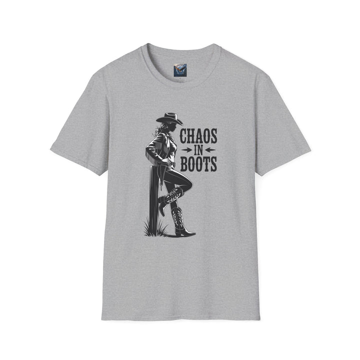 Chaos in Boots - Cowgirl Rebel T-Shirt