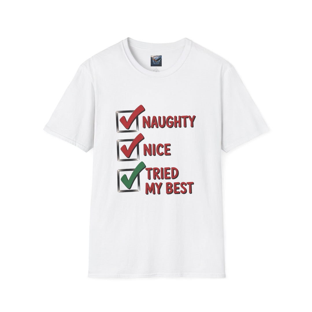 Naughty, Nice, Tried My Best T-Shirt