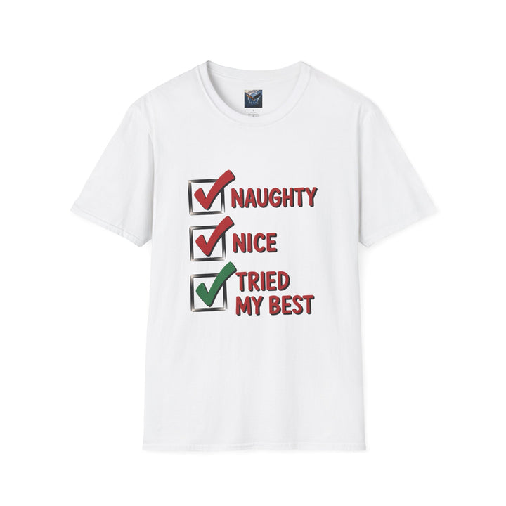 Naughty, Nice, Tried My Best T-Shirt