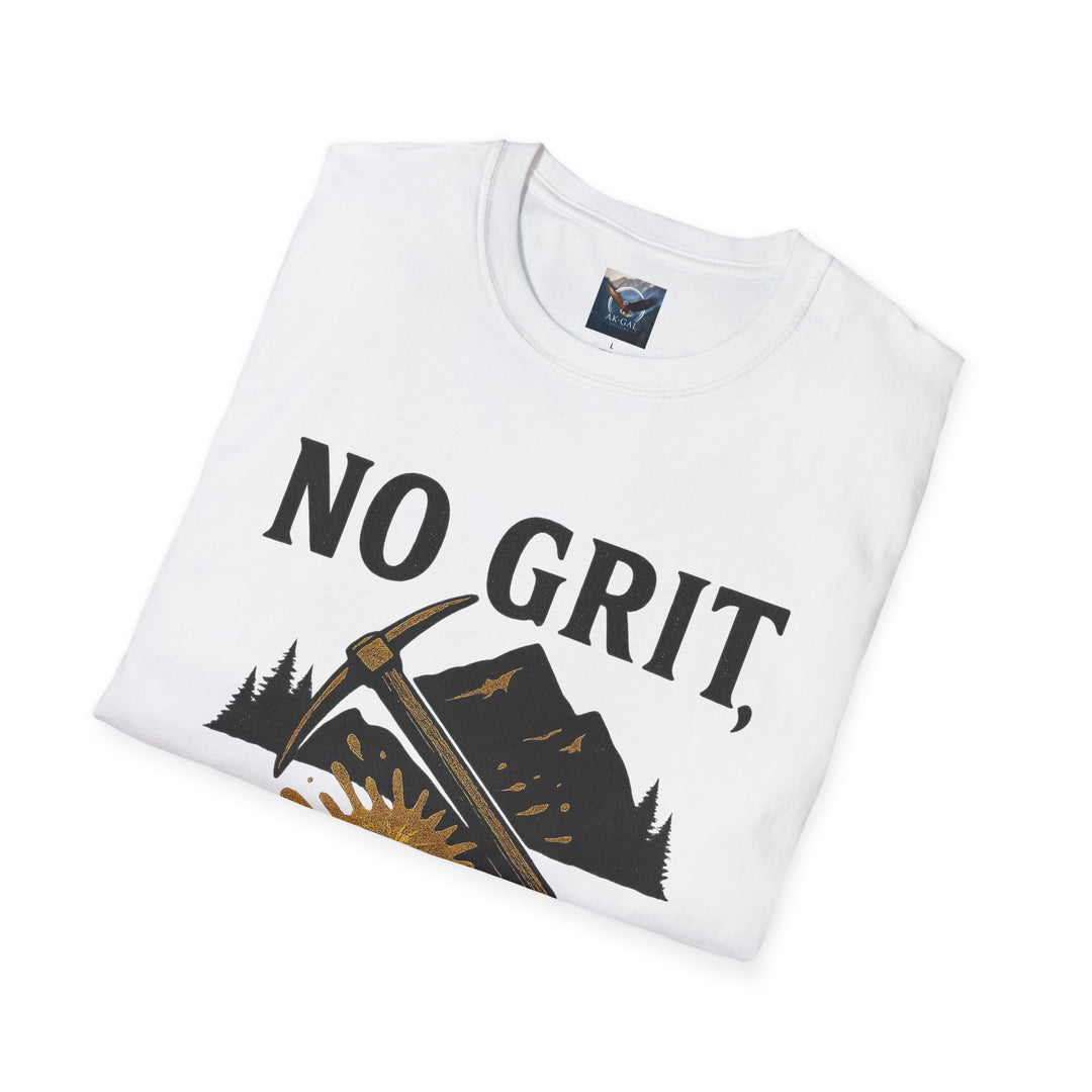 folded White No Grit, No Glory t-shirt 
