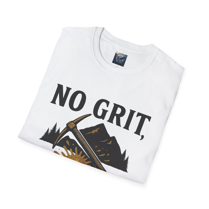 folded White No Grit, No Glory t-shirt 