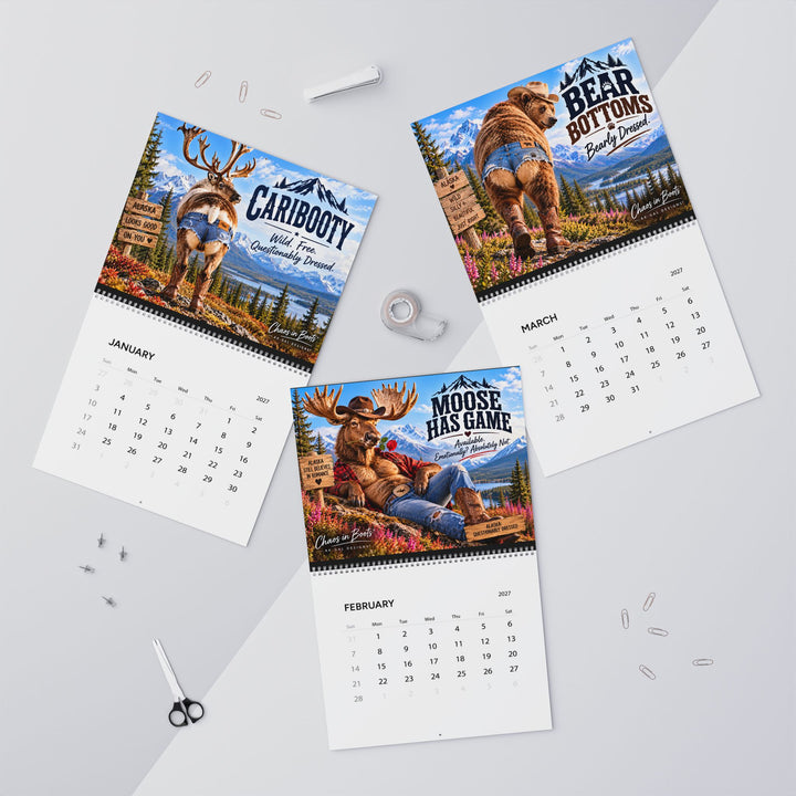 2027 Alaska Animals with Attitude Wall Calendar – Funny Alaska Wildlife Gift