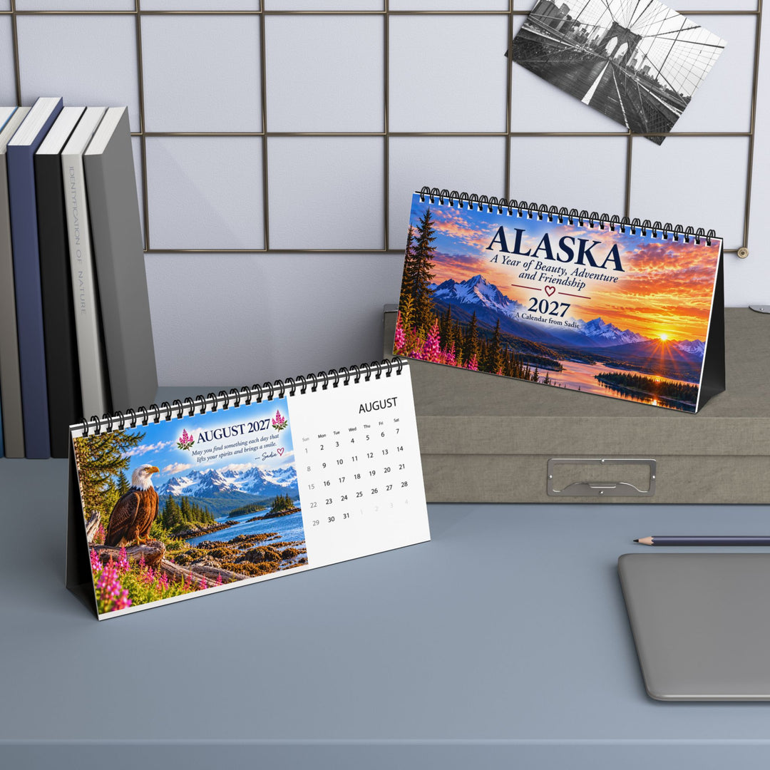 A Letter for You Alaska 2027 Desktop Calendar