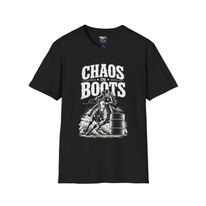 Chaos in Boots -Queen of the Barrels T-Shirt