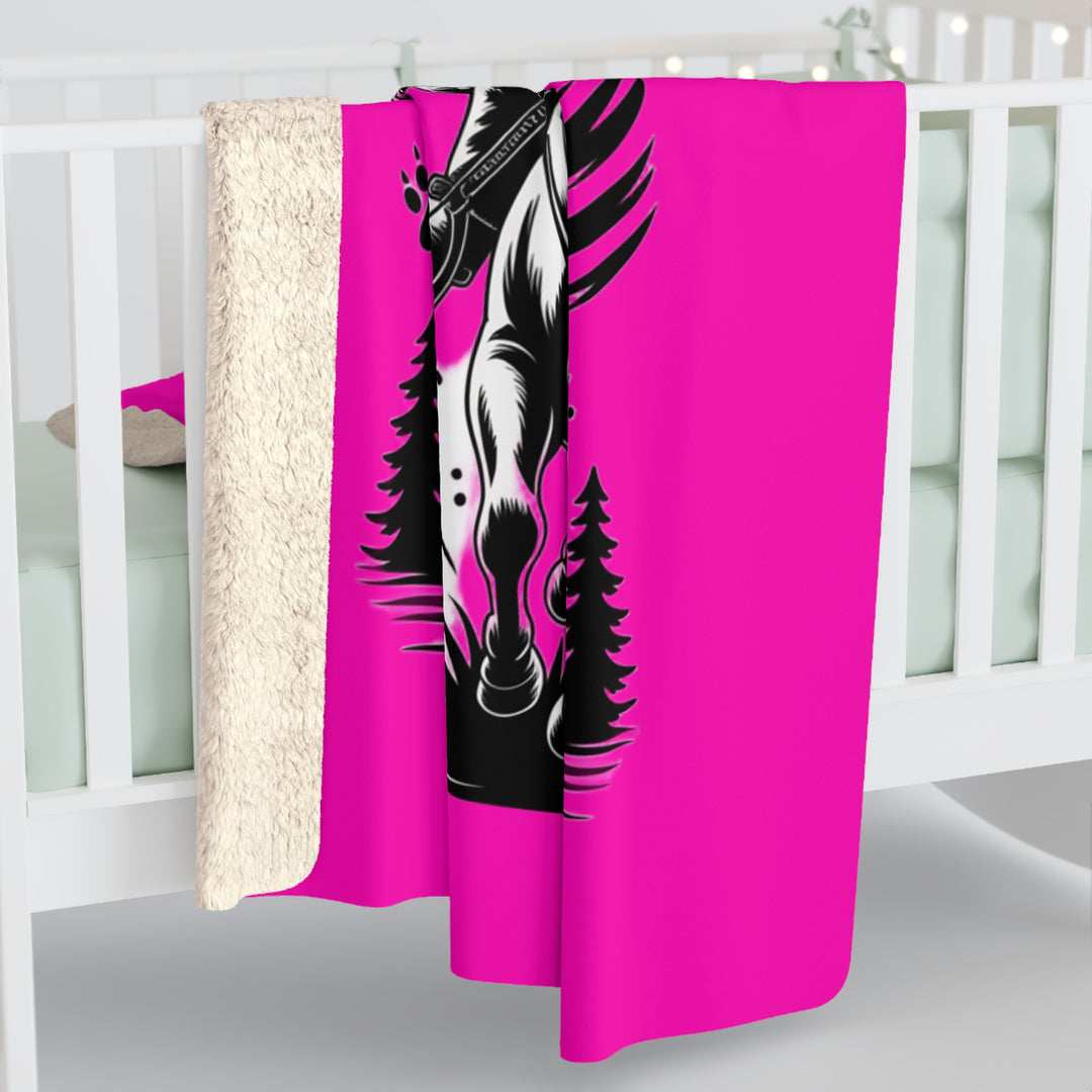 Chaos in Boots Frontier Freedom Rider Sherpa Fleece Blanket