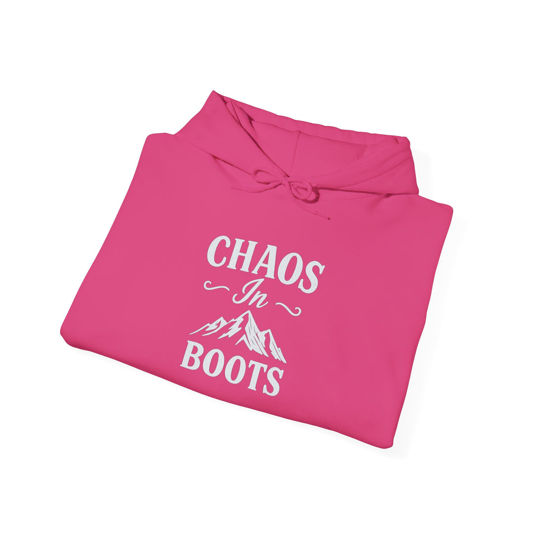 Chaos in Boots Hoodie —Cowgirl Rebel Bold Edition