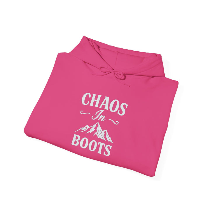 Chaos in Boots Hoodie —Cowgirl Rebel Bold Edition