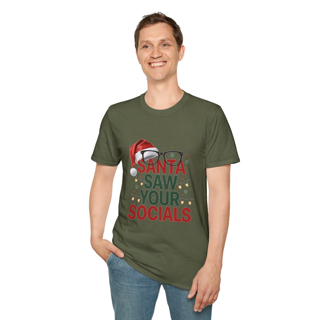Santa Saw Your Socials T-Shirt