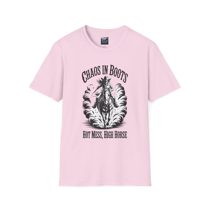 Chaos in Boots Hot Mess, High Horse T-Shirt