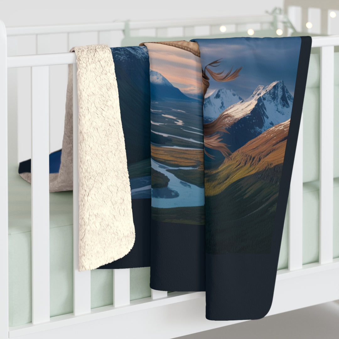 The Lord is My Banner Sherpa Fleece Blanket