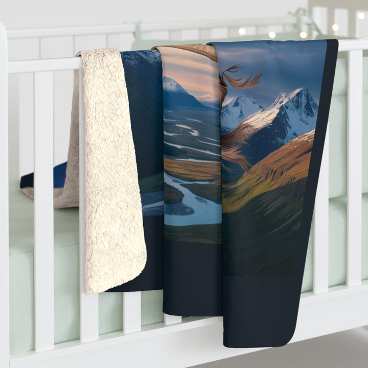 The Lord is My Banner Sherpa Fleece Blanket