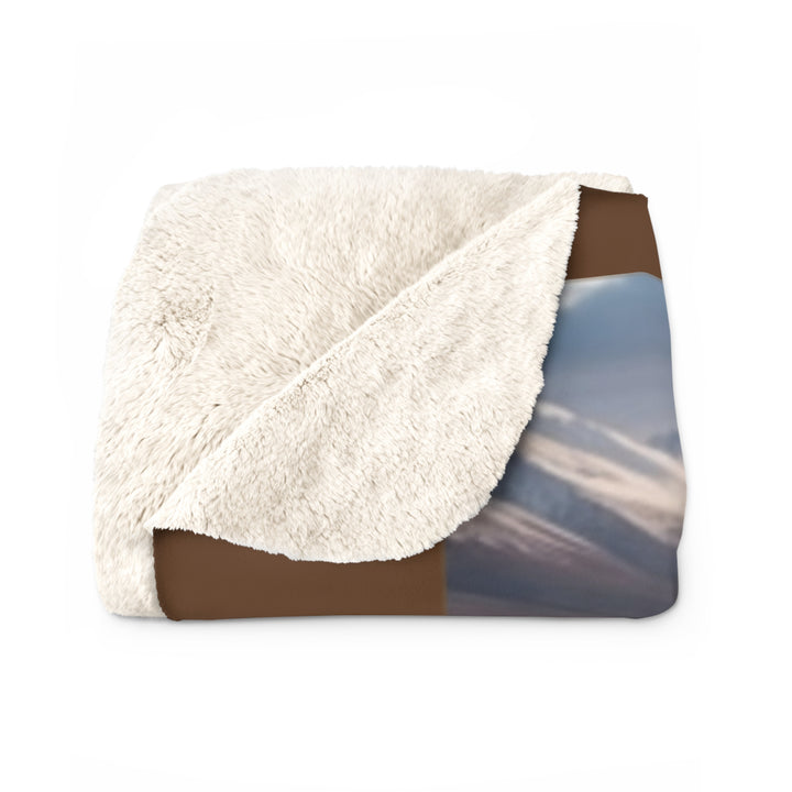 Sherpa Fleece Blanket - Faith is the Trail Design