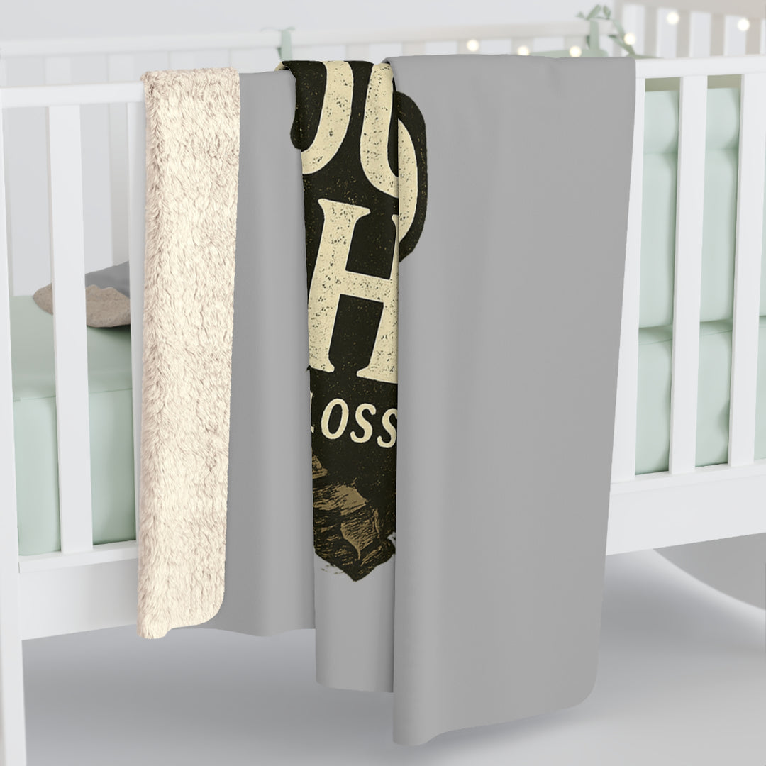 Inspirational Sherpa Fleece Blanket - Rooted in Him Design