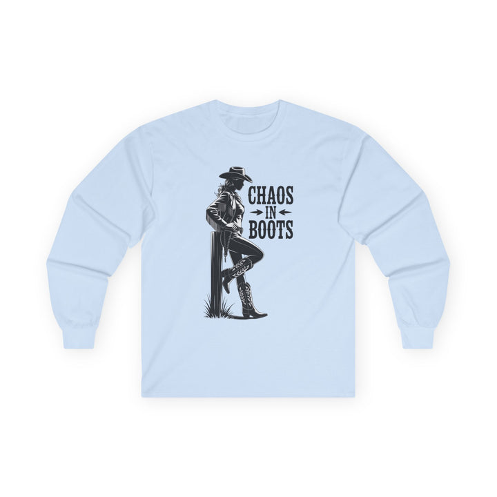 Chaos in Boots Cowgirl Rebel Bold Edition Long Sleeve Tee