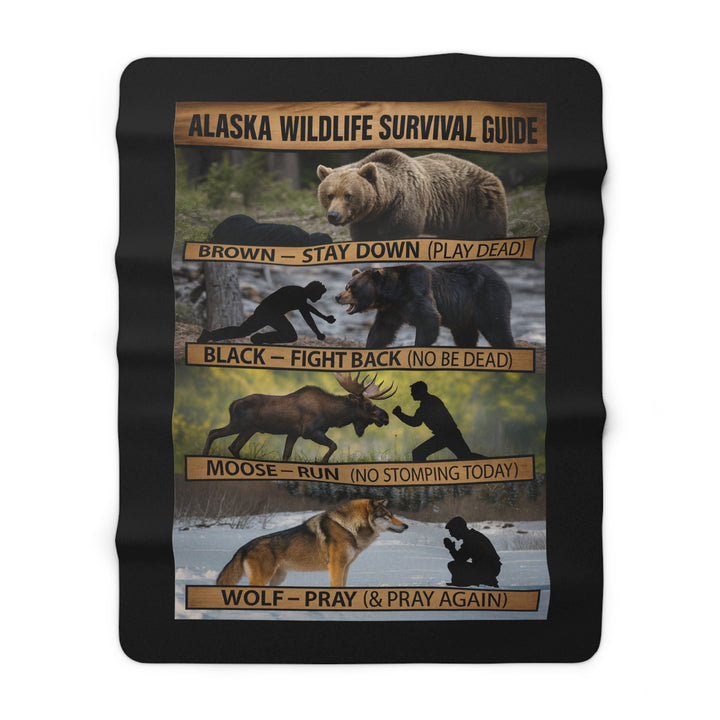 Sherpa Blanket - Alaska Wildlife Survival Guide Design