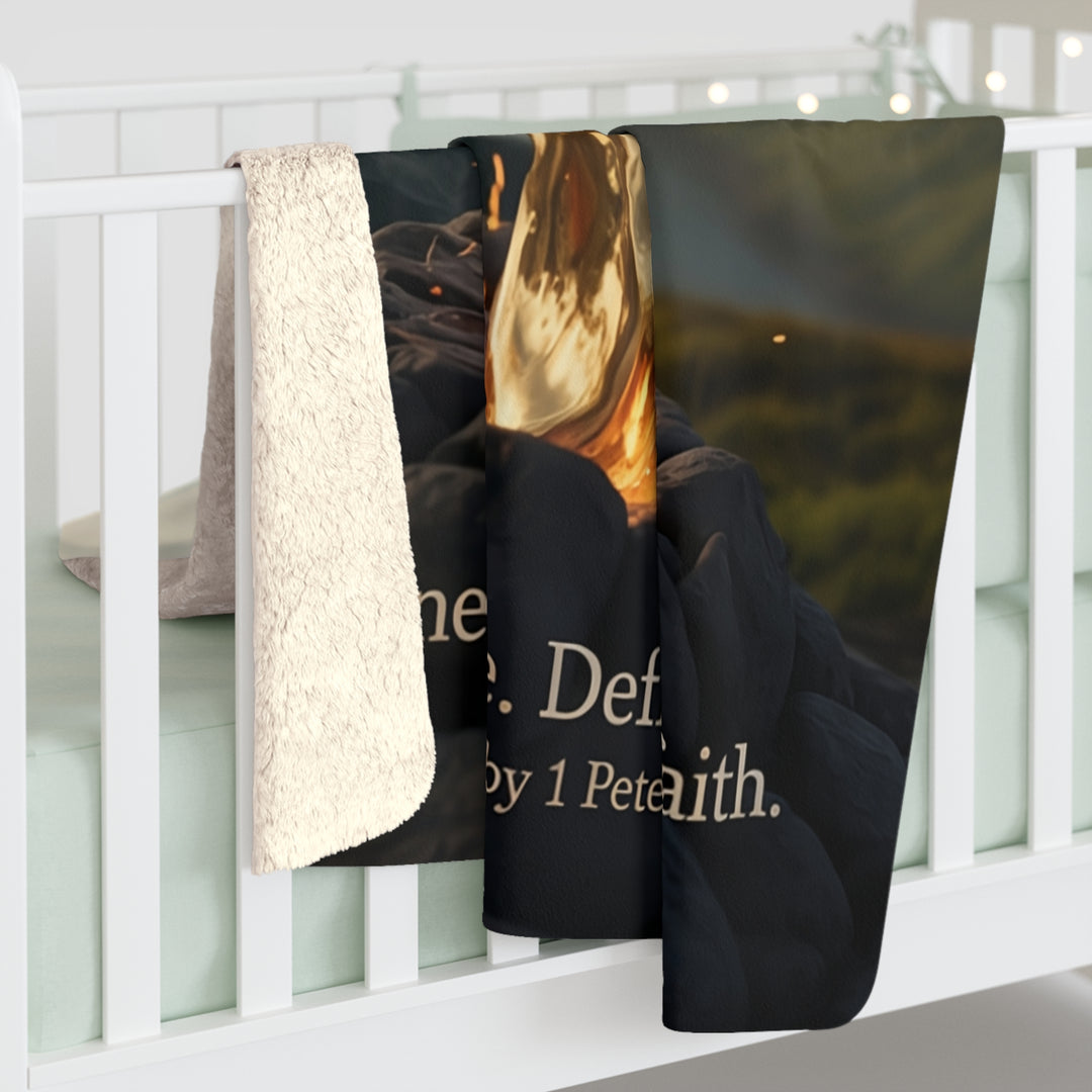 Inspirational Sherpa Fleece Blanket - Refined by Fire Design