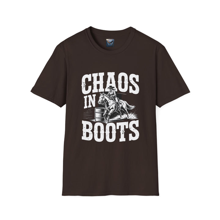 Barrel Racing Chaos in Boots T-Shirt