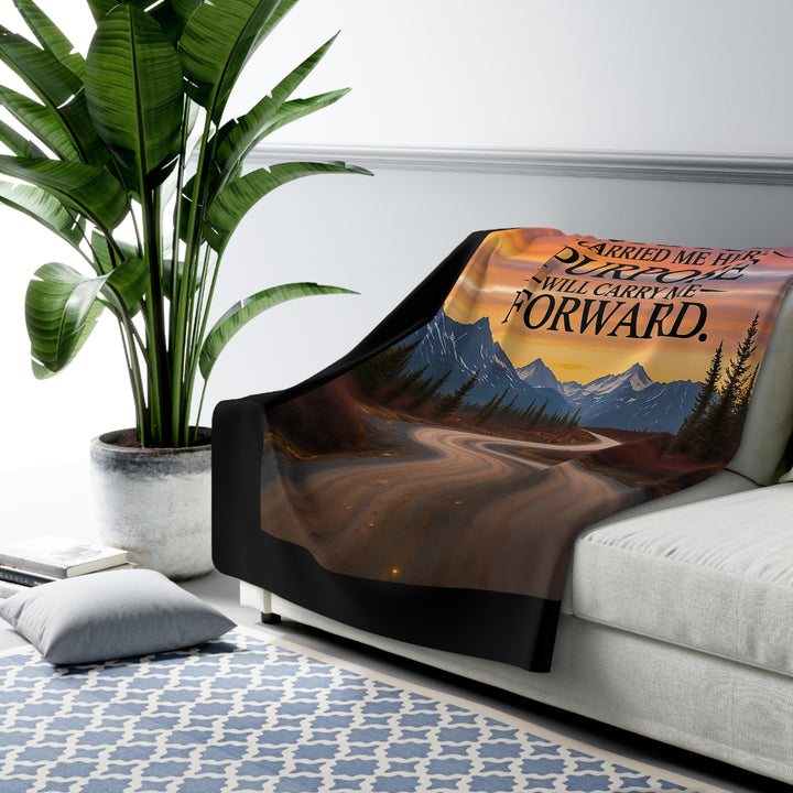 Inspirational Sherpa Fleece Blanket -  Grace & Purpose Design