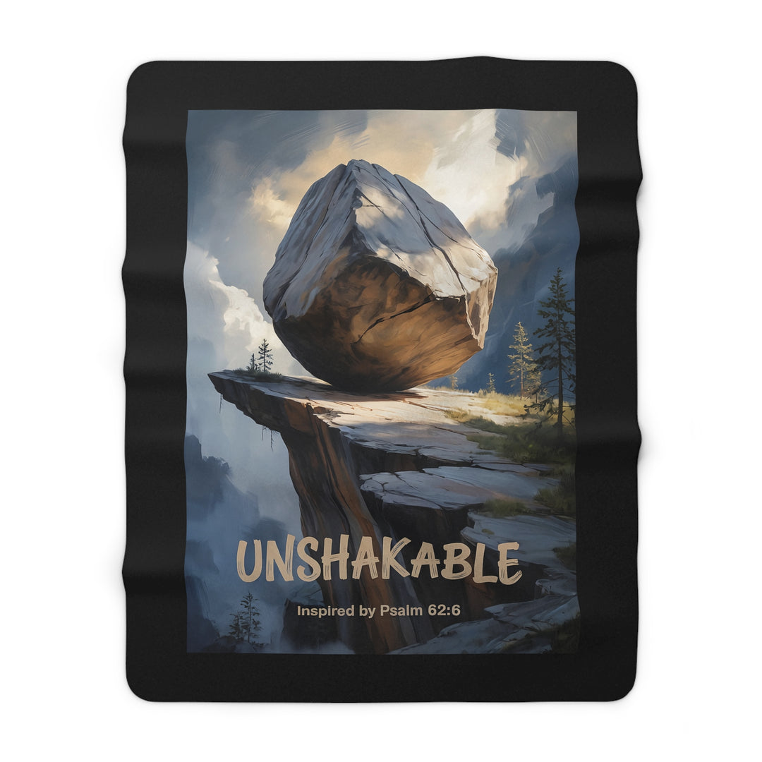 Inspirational Sherpa Fleece Blanket - Unshakable Design