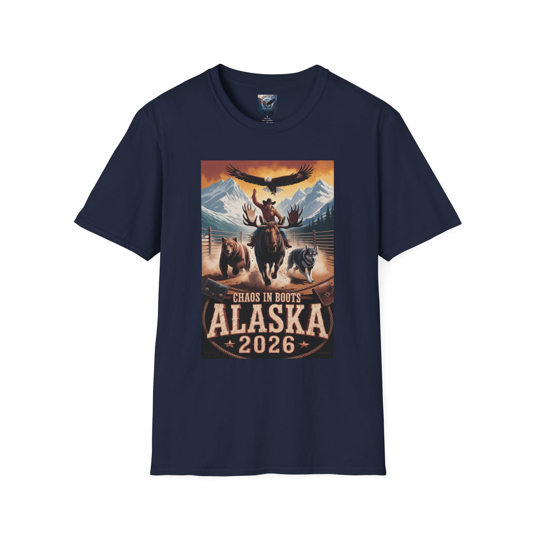 Copy of Chaos in Boots Alaska Rodeo 2026 T-Shirt