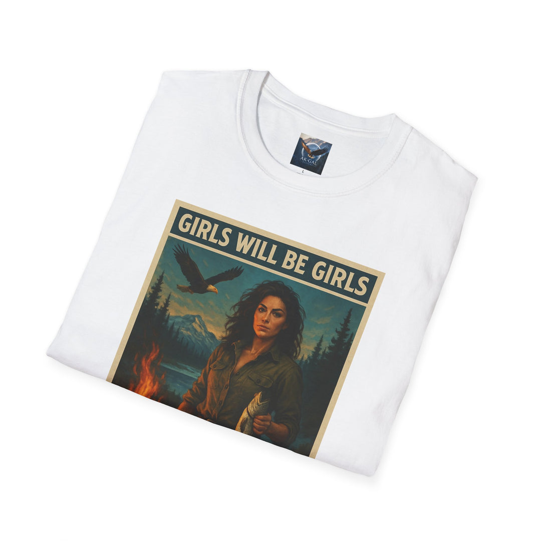 Girls Will Be Girls - Fire & Fishing T-Shirt