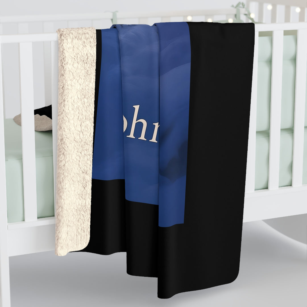 Sherpa Fleece Blanket - I Am the Good Shepherd Design