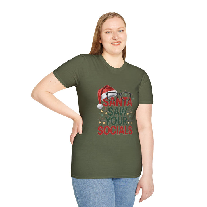 Santa Saw Your Socials T-Shirt