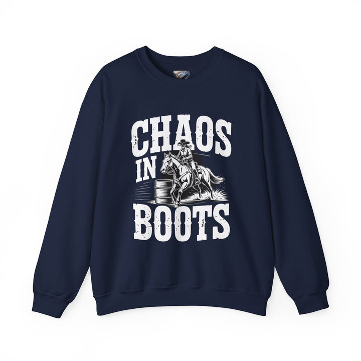 Chaos in Boots Barrel Racing Sweatshirt