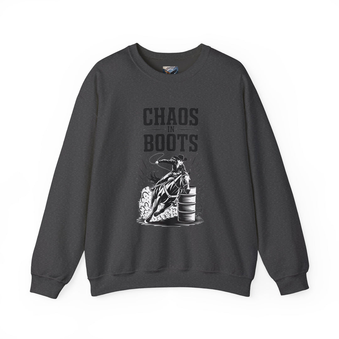 Chaos in Boots Barrel Queen #2 Crewneck Sweatshirt