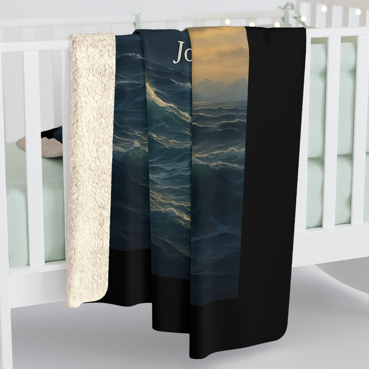 Sherpa Fleece Blanket - Peace Over Panic Design