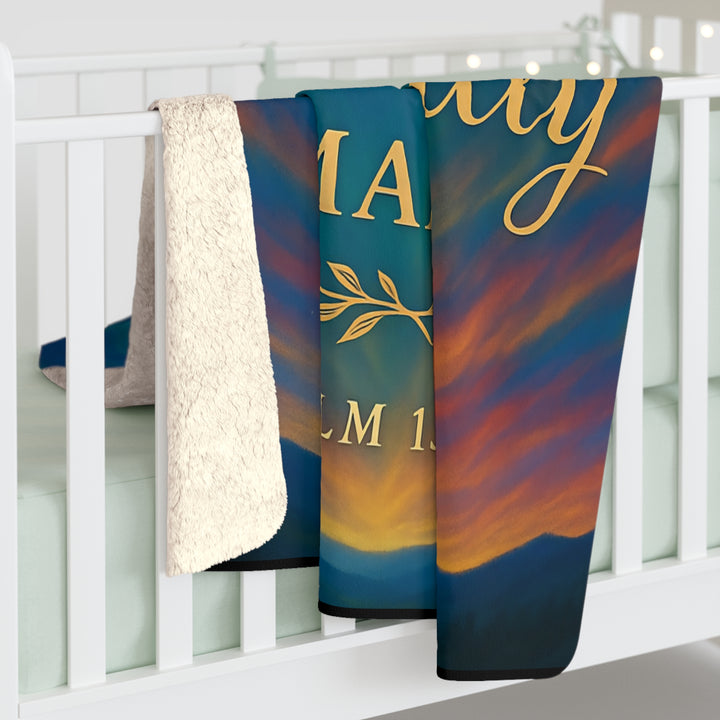 I am Fearfully and Wonderfully Made Sherpa Fleece Blanket