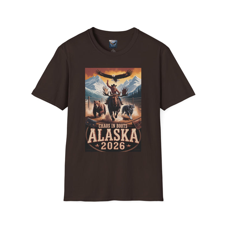Copy of Chaos in Boots Alaska Rodeo 2026 T-Shirt