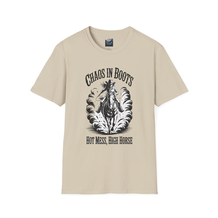 Chaos in Boots Hot Mess, High Horse T-Shirt