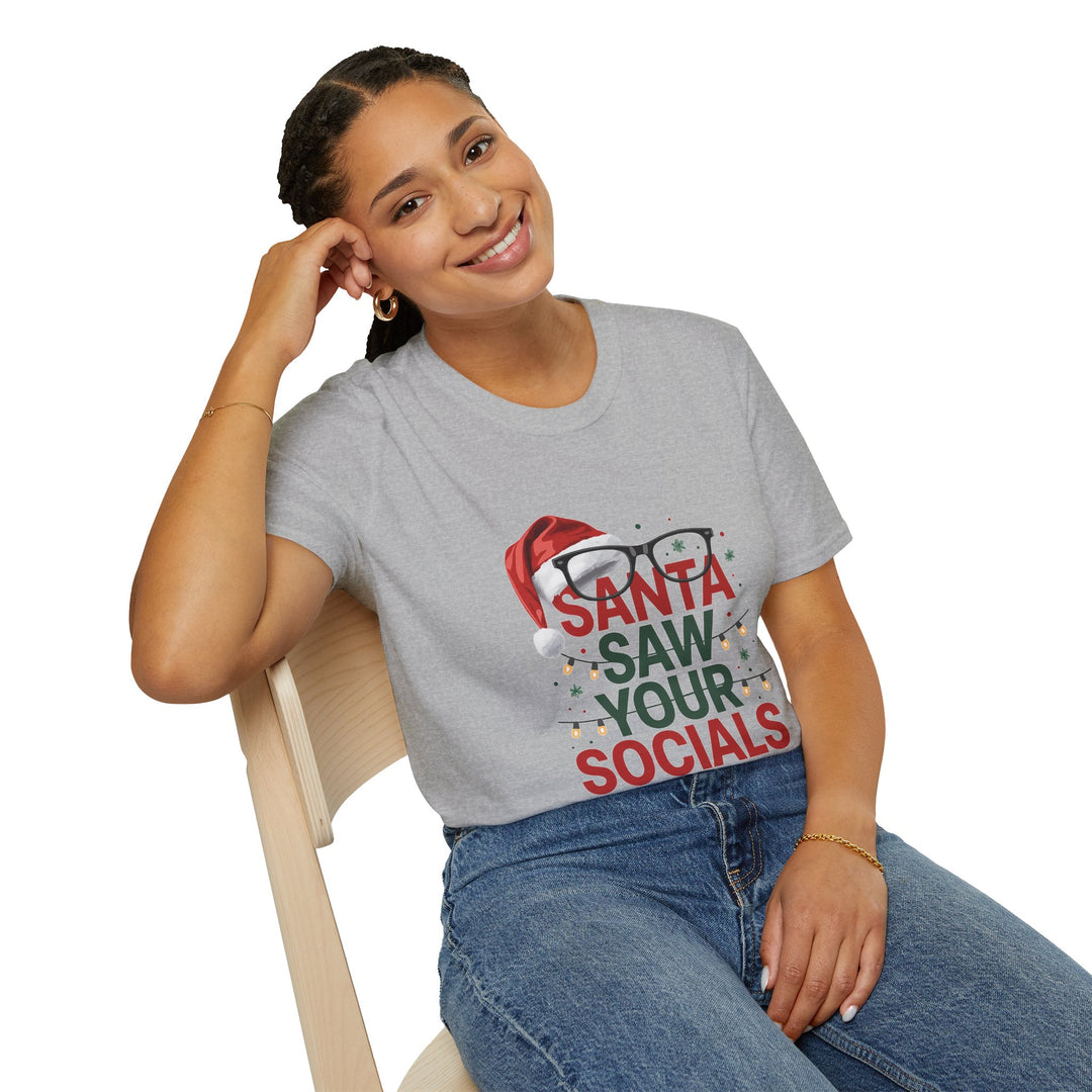 Santa Saw Your Socials T-Shirt