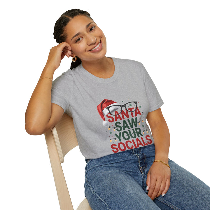 Santa Saw Your Socials T-Shirt