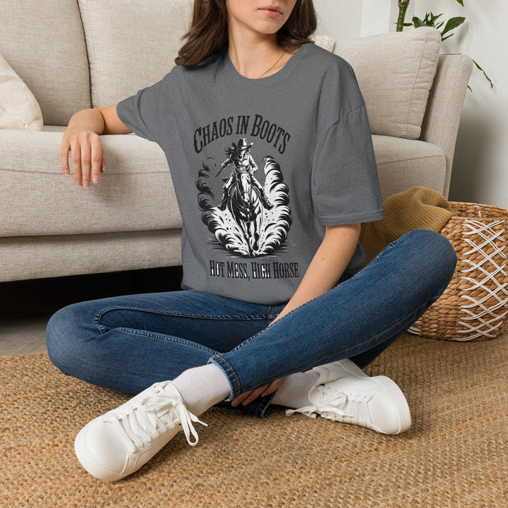 Chaos in Boots Hot Mess, High Horse T-Shirt