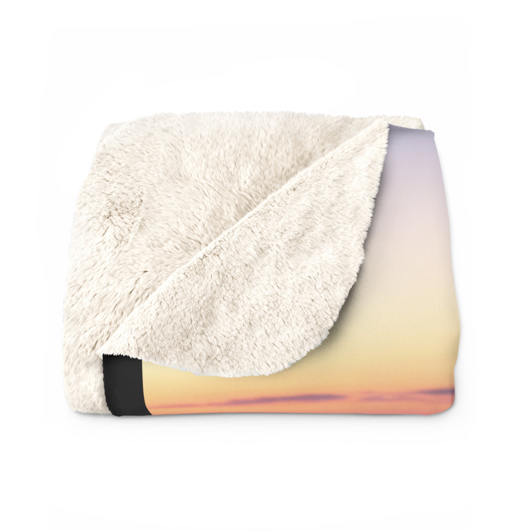 Joy Comes in the Morning Sherpa Fleece Blanket