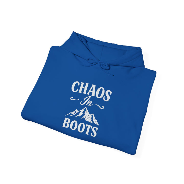 Chaos in Boots Hoodie —Cowgirl Rebel Bold Edition